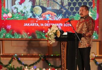 Jaksa Agung Republik Indonesia Burhanuddin saat memberikan sambutan