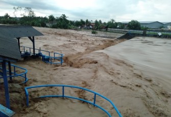 Pasca terjadi banjir di Cilacap