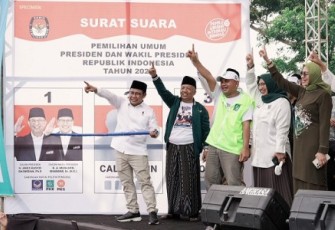 Cak Imin saat rapat akbar di Banyuwangi, Selasa (6/2)