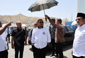 Menag Yaqut Cholil Qoumas saat berada di Makkah 