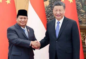 Pertemuan bilateral Prabowo Subianto dengan Presiden Tiongkok Xi Jinping di Beijing, Tiongkok, Senin (1/4)