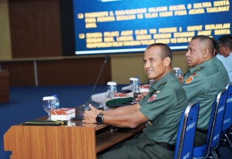 Kepala Staf Kodam (Kasdam) XIV/Hasanuddin Brigjen TNI M. Syech Ismed, S.E., M.Han., mewakili Pangdam menghadiri Taklimat Awal Inspektorat Jenderal (Itjen) TNI Periode I TA 2024, bertempat di Ruang Rapat Suryadharma Makoopsud II, Jl. Perintis Kemerdekaan, Kota Makassar, Senin (12/02/2024)