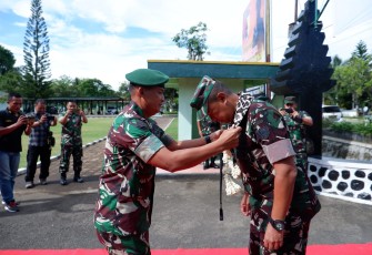 Kodim 0801/Pacitan saat Terima Kunjungan Waaster Kasad Bidang Ren dan Puan Ter