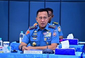 Dankodiklatal saat Laksanakan Rapat Evaluasi Satdik Kodiklatal Bersama Kasal