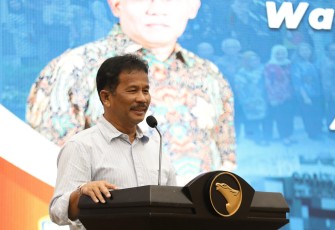 Kepala BP Batam Muhammad Rudi saat memberikan sambutan, Selasa petang (27/8/2024)