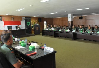 Kodam Kasuari Terima Tim Sosialisasi Peninjauan Implementasi Doktrin TNI AD 2024 