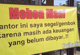 Kantor balai Desa Sogo kecamatan Kedungtuban yang sempat disegel salah satu warga