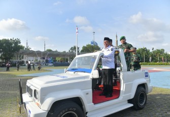 Gubernur Ansar dan Kapolda Kepri Dampingi Pangdam I/BB Pimpin Apel Gelar Pasukan Pengamanan Nataru