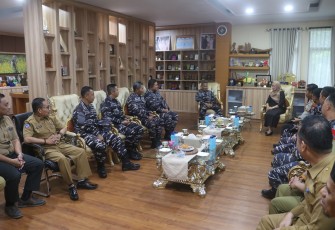 Danlantamal VI Makassar Kunker Ke Bupati Lutra-Sulsel