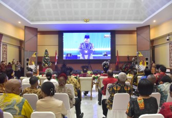 Kas Koarmada III Hadiri Perayaan Natal Nasional 2024 Secara Daring 