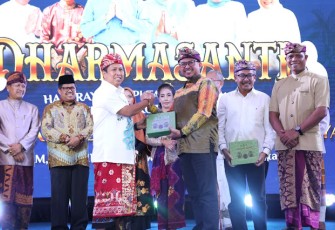 Ketua DPRD Kota Batam Nuryanto saat Hadiri Perayaan Hari Raya Nyepi