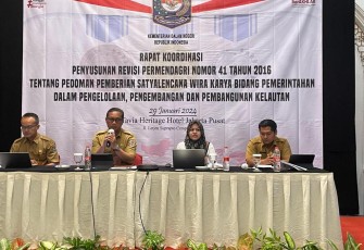 Ditjen Bina Adwil Bahas Revisi Permendagri Nomor 41 Tahun 2016 di Tavia Heritage Hotel, Jakarta, Senin (29/1/2024).