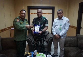 Pangdam Kasuari saat Terima Audiensi Kepala BBKSDA Papua Barat dan BBTNTC