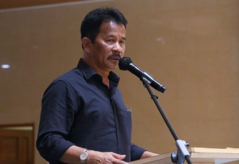 Kepala BP Batam sekaligus Wali Kota Batam, Muhammad Rudi   saat menghadiri Musyawarah Perencanaan Pembangunan (Musrenbang) Tingkat Kecamatan Sei Beduk, Minggu (4/2/2024).