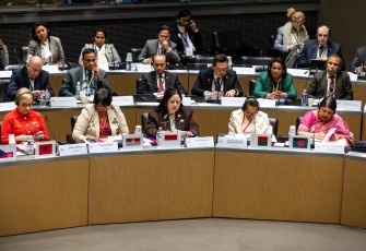 Ketua DPR RI Puan Maharani saat mengikuti Konferensi Tingkat Tinggi (KTT) Ketua Parlemen perempuan dunia atau Women Speakers' Summit 2024 di Hotel de Lassay, Paris, Kamis (7/3/2024).