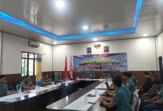 Pangkalan TNI Angkatan Laut (Lanal) Tual menerima Tim Audit Inspektorat Koarmada III yang dipimpin langsung  Inspektur Koarmada III Laksamana Pertama TNI Achman Santoso S.E, M. Han., M.M. CRMP