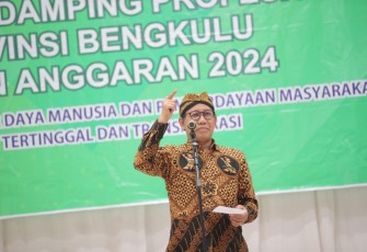 Gus Halim dalam Rapat Koordinasi Pendampingan Tenaga Pendamping Profesional Provinsi Bengkulu, pada Kamis (7/3/2024).