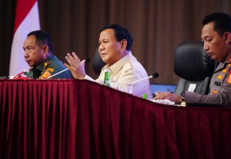 Pembekalan Menhan RI Kepada Capaja TNI-Polri Tahun 2024