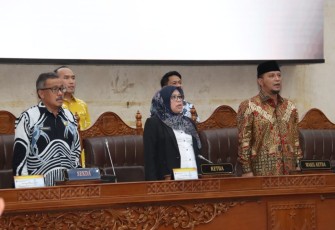 Rapat paripurna perdana, Kamis (5/9/2024) siang. 