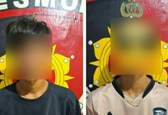 Dua pelaku penganiaya di kelurahan Girian Indah
