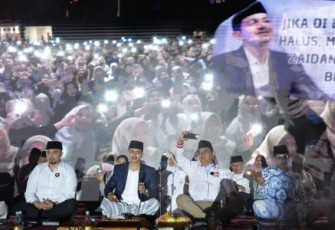 Pandawa Lima saat Gelar Sholawat Doakan Kemenangan Prabowo-Gibran