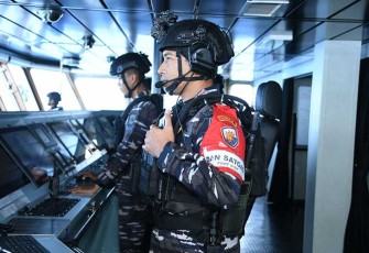 Satgas Port Visit Mesir 2024 saat Laksanakan Latihan Peran