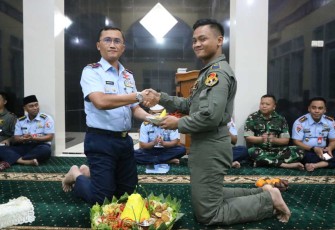 Syukuran dan doa bersama jelang latihan Survival Dasar TA 2024 Lanud Iswahjudi, Rabu (24/1)