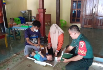 Pendampingan posyandu balita di wilayah desa binaan, Rabu (7/2)
