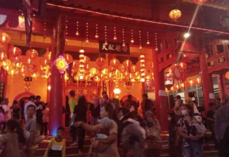 Kegiatan menyambut Imlek di Klenteng Hok Tik Bio Pati