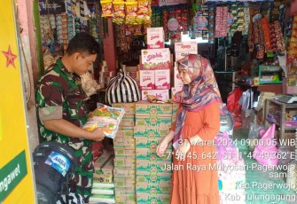 Pemantauan harga barang pokok di wilayah desa binaan 