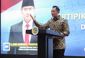 Menteri ATR/BPN Agus Harimurti Yudhoyono 