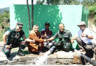 Danrem 081/DSJ Kolonel Inf H. Sugiyono resmikan pipanisasi di Dusun Sobo, Kabupaten Nganjuk 