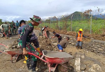 Pengerjaan sasaran fisik TMMD ke 120 Kodim Palopo 
