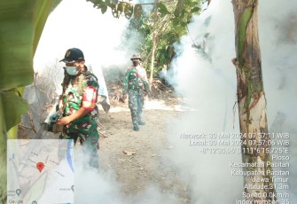 Fogging di wilayah desa binaan 