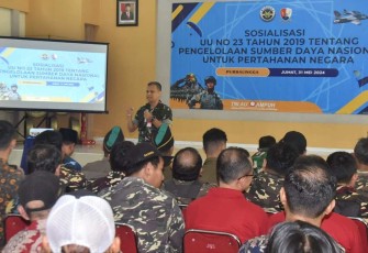 Sosialisasi UU No. 23 Tahun 2019 di Lanud J.B Soedirman 