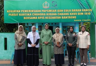 Pemeriksaan kesehatan Persit Kodim 1410 Bantaeng 