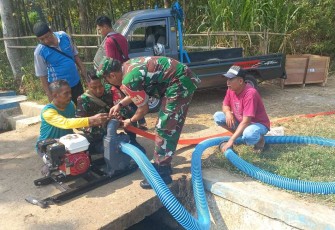 Pompanisasi aliri persawahan petani wilayah binaan 