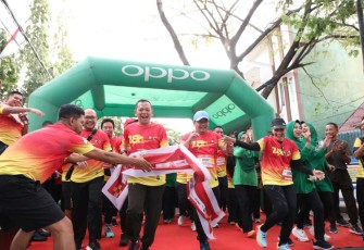 Olahraga bersama di wilayah Kodim 1410 Bantaeng 