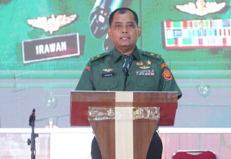 Kepala Badan Pembekalan (Kababek) TNI Brigjen TNI Irawan, S.H. pada acara syukuran dalam rangka HUT ke-54 Babek TNI Tahun 2024