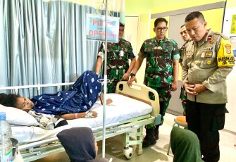 Danlanud Sultan Hasanuddin Tanggung Seluruh Biaya Pengobatan Korban Penembakan Senapan Angin di Palu 