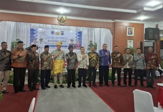 Foto bersama temu sambut Kapolres Binjai