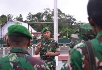 Dandim 1710/Mimika Pimpin Apel Pagi 