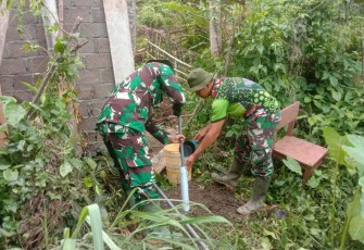 TNI AD Manunggal Air Lokasi TMMD Kodim Pessel