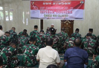 Doa bersama prajurit Kodim 0803/Madiun