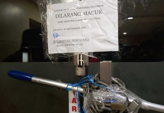 Ilustrasi pintu masuk gedung Dewan Pers