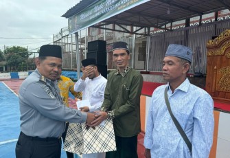 Pemberian sembako di lapas Narkotika Pematangsiantar 