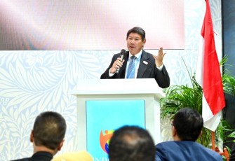 Ketua delegasi Indonesia Hashim Djojohadikusumo 