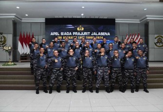 Apel Prajurit Jalasena TNI AL di Surabaya 