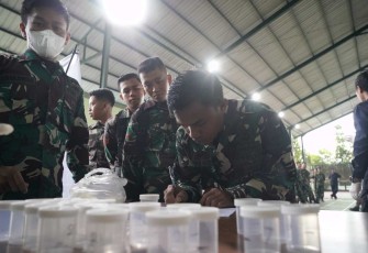 Test urine prajurit Korem 143/HO, Senin (9/12)