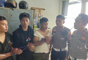 Sedang Melakukan Patroli Rutin di Jalan Brigjen Katamso Aksi Heroik Kasatlantas Polrestabes Medan Tangkap Pelaku Pencuri Sepeda Motor.
